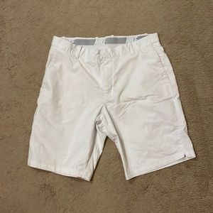 White Nike mens golf shorts
